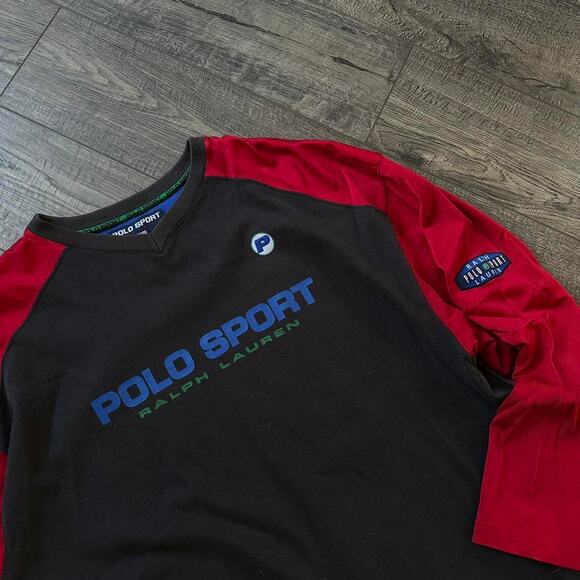 Vintage 90s Polo Ralph Lauren Polo Sport Longsleeve Shirt - Picture 3 of 8